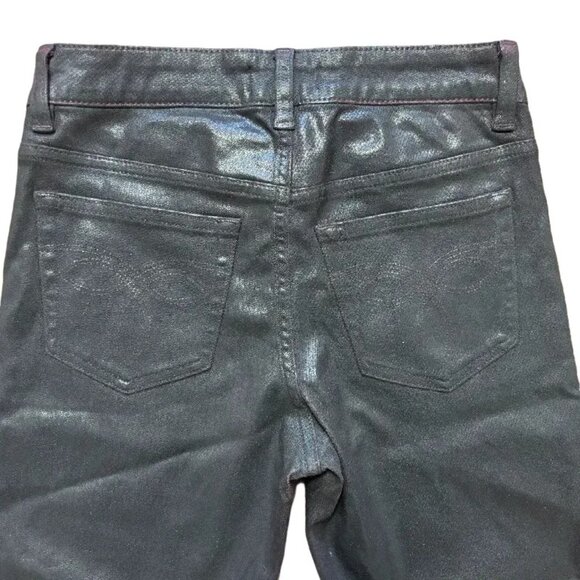 NEW TED BAKER London  Waxed Low Rise Ombre Skinny Jeans in Black Red SZ 26 - Picture 4 of 9